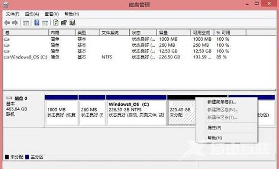 Win8系统电脑怎么硬盘分区_win8硬盘分区