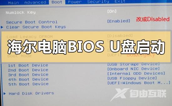 海尔台式电脑进入bios设置U盘启动的方法步骤教程