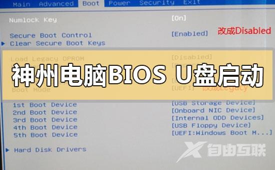 神州台式电脑bios设置u盘启动的方法步骤详细教程