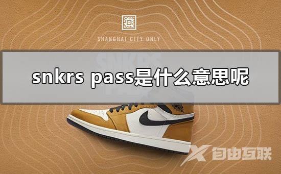 snkrs pass是什么意思呢_snkrs的pass功能详细介绍