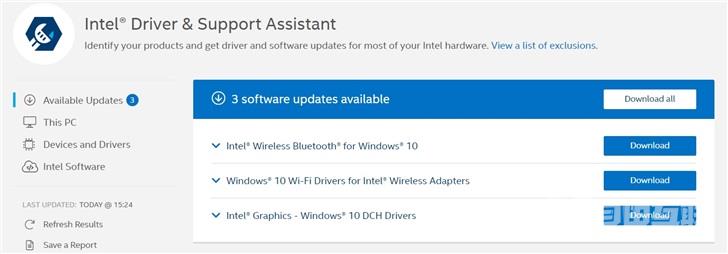 英特尔针对win10 2004更新wifi和蓝牙驱动程序