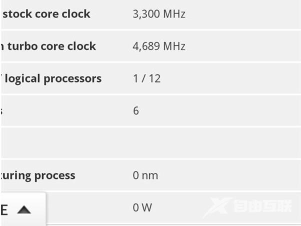 intel酷睿10代CPU处理器功耗表_intel10系列酷睿CPU功耗高清图