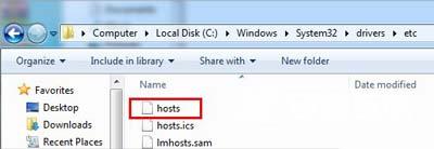 Win7系统hosts文件在哪 查找电脑hosts文件的方法