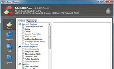 CCleaner软件清理电脑系统垃圾文件的使用方法