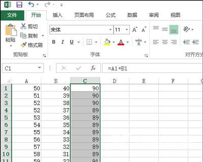 Excel表格单个加法和批量求和的操作方法