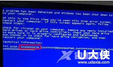 电脑显示器蓝屏？蓝屏代码0x000007b解决方法