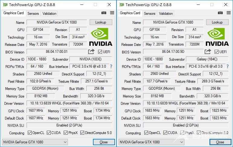 如果有什么游戏一发核弹搞不定，那就来两发：GTX1080 双卡 SLI