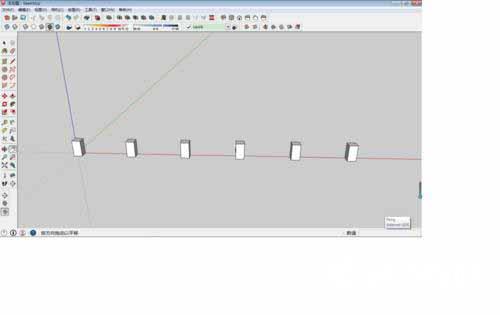 SketchUp怎么快速复制图形?