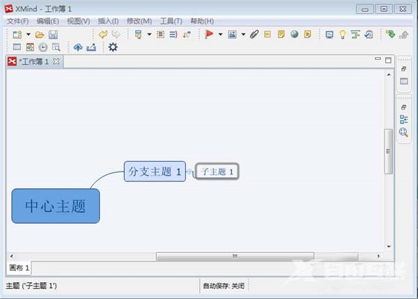 XMind思维导图怎么给添加子标题?