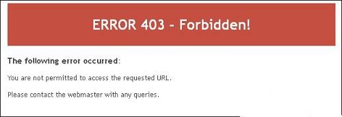 http出现“禁止访问 403”错误的原因及解决办法