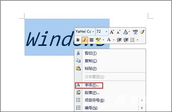 word2007如何给文字添加双删除线?