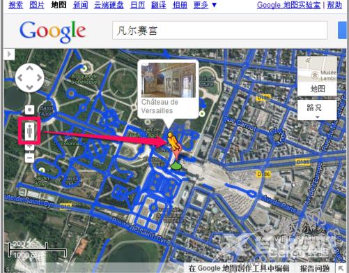 谷歌地图怎么看街景?