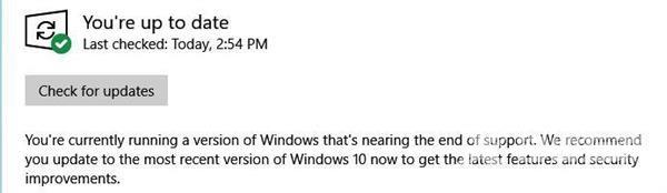 Windows10 1803系统将于11月12日停止更新