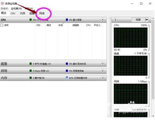 win10电脑侦听端口如何查看？