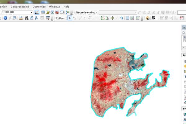 arcgis怎么裁剪出一个自己想要的图