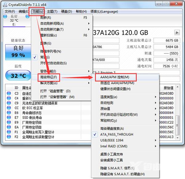 crystaldiskinfo参数解读