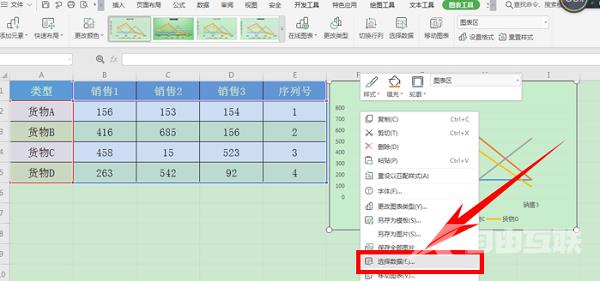 WPS图表修改横坐标刻度教程