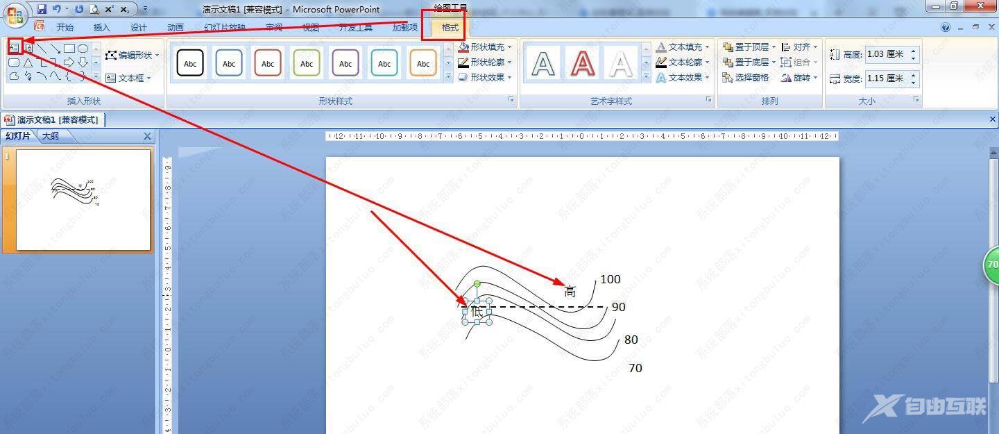 ppt画等温线的凸向图怎么画？