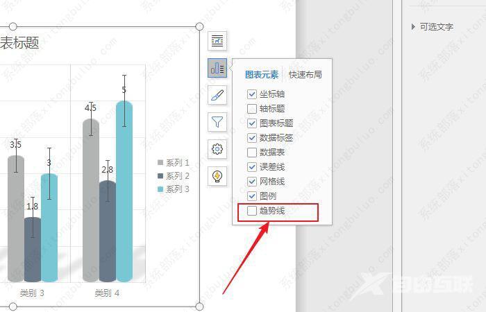 wps图表怎么添加趋势线？wps趋势图的制作方法教程