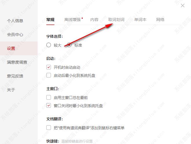 有道词典怎么设置鼠标放到上面就翻译？