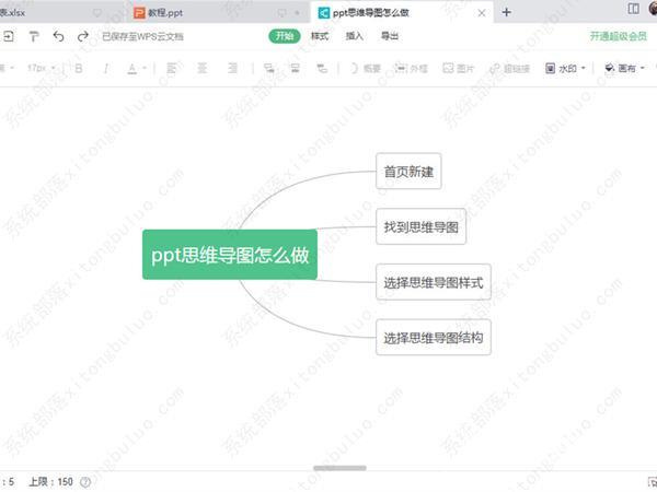 wps如何制作思维导图？wps如何做电子版思维导图教程