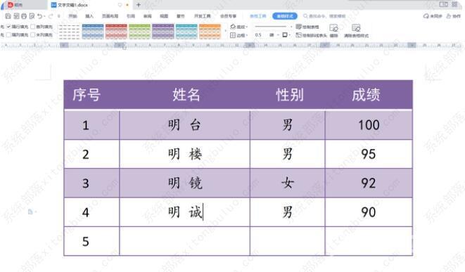 wps文档中的表格如何快速批量插入多行？