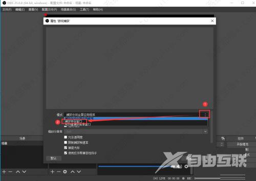 OBS Studio捕获进程的方法教程