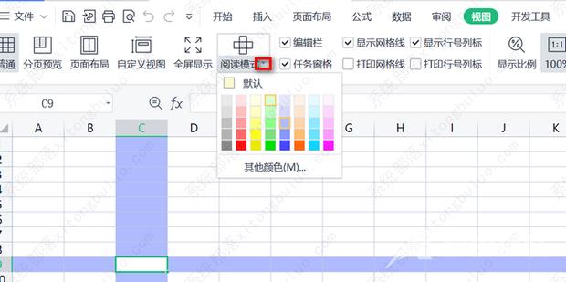 excel点击单元格出现十字变色的设置方法