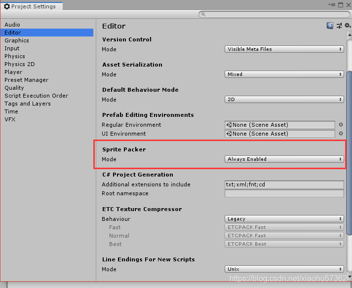 设置在编辑器模式下也可以使用打包功能