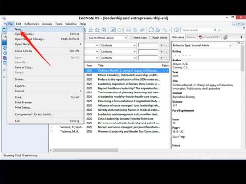 Endnote怎么创建数据库？Endnote创建数据库教程截图
