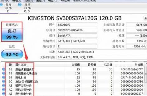 CrystalDiskInfo硬盘检测工具怎么查看参数？CrystalDiskInfo硬盘检测工具查看参数的方法截图