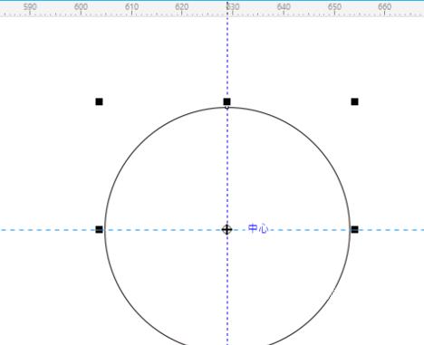 CorelDraw2019如何快速找到圆心并画圆？CorelDraw2019快速找到圆心并画圆的方法截图