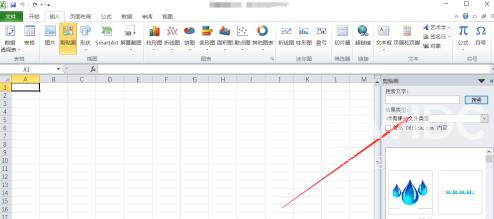 excel2010如何插入剪贴画？excel2010插入剪贴画的方法截图