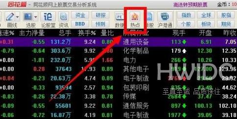 同花顺客户端怎么查找热点龙头股？同花顺客户端查找热点龙头股的方法截图