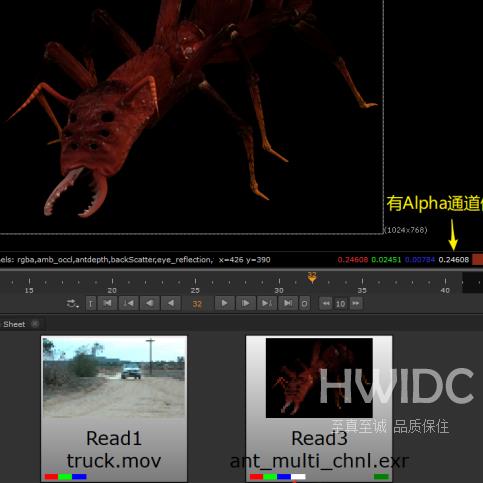 Nuke11的视图面板通道是什么意思？Nuke11的视图面板通道的详解截图