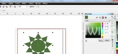 CorelDraw怎样给图形上色？CorelDraw给图形上色的操作步骤截图