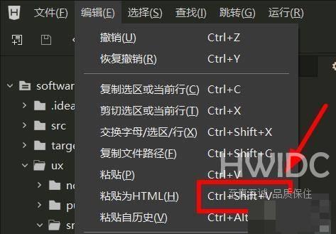 hbuilderx如何粘贴为HTML文本？hbuilderx粘贴为HTML文本教程截图