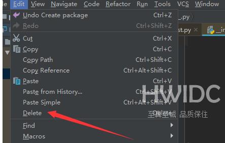 pycharm怎么删除文件？pycharm删除文件的方法截图