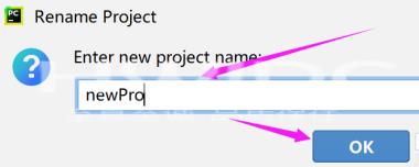 pycharm如何重命名项目？pycharm重命名项目的方法截图