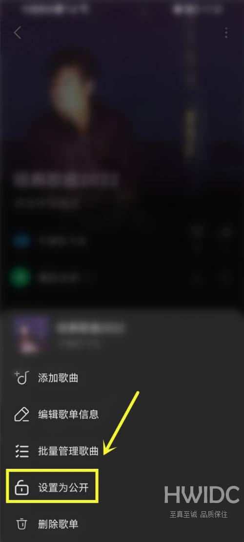 汽水音乐怎么设置歌单公开