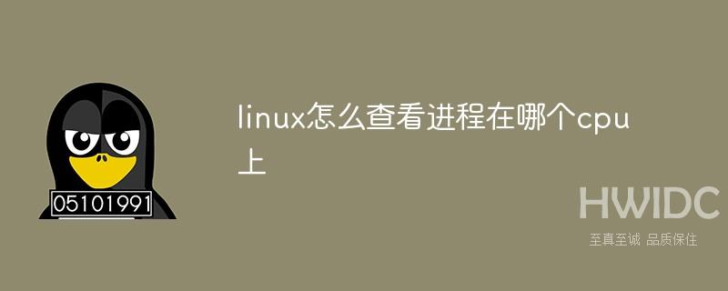 linux怎么查看进程在哪个cpu上