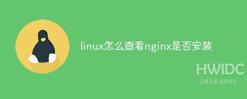 linux怎么查看nginx是否安装