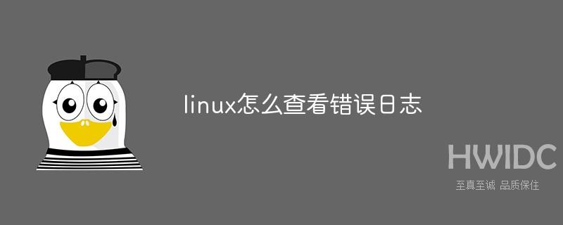 linux怎么查看错误日志