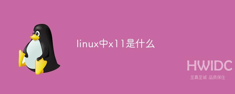 linux中x11是什么