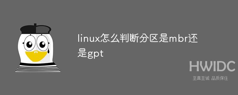 linux怎么判断分区是mbr还是gpt