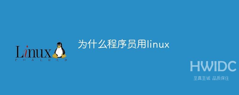 为什么程序员用linux