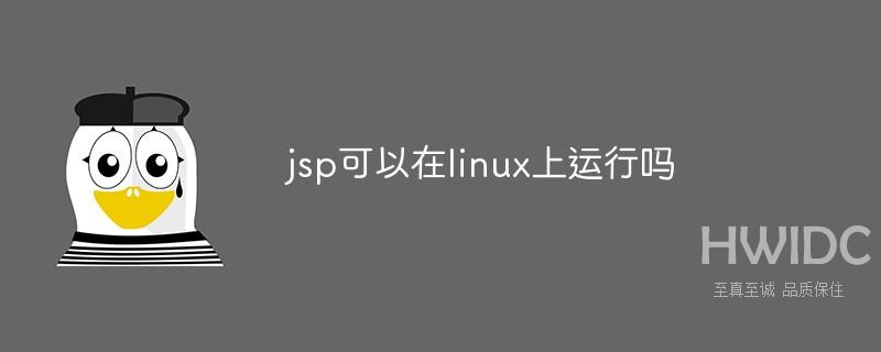 jsp可以在linux上运行吗