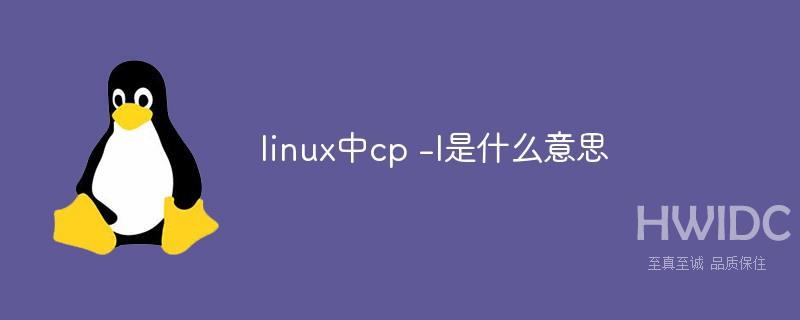 linux中cp -l是什么意思