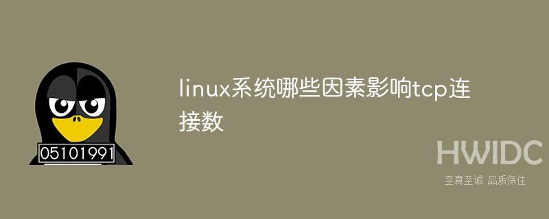 linux系统哪些因素影响tcp连接数