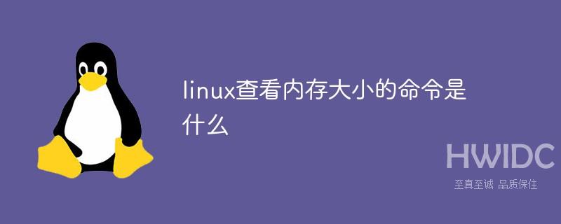 linux查看内存大小的命令是什么